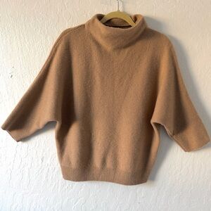 The Reset R Label Funnel Pullover Wool Cashmere Sweater Toffee Medium